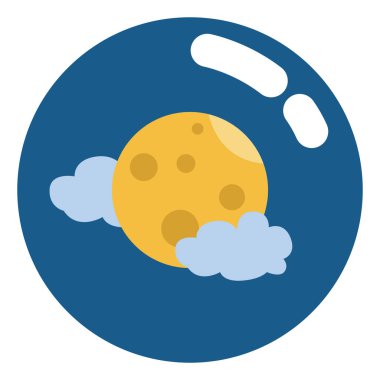 Uzay ayı, illüstrasyon, beyaz arkaplan üzerindeki vektör.