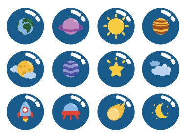 Boşluk kavramı, illüstrasyon, beyaz arkaplan üzerindeki vektör.