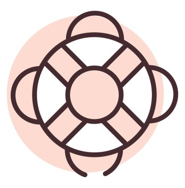 Yaz şamandırası, illüstrasyon, beyaz arkaplan üzerindeki vektör.