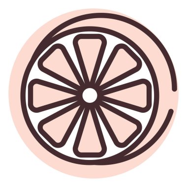 Yaz limonu, illüstrasyon, beyaz arkaplan vektörü.