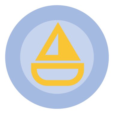 Yaz gemisi, illüstrasyon, beyaz arkaplan vektörü.