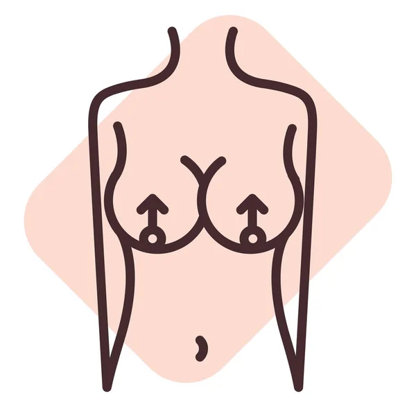 Premium Vector  Woman after mastectomy a girl without breasts