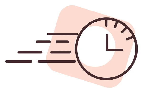 Horloge Illustration Vecteur Sur Fond Blanc — Image vectorielle