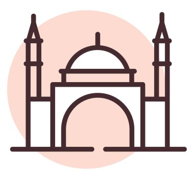 Seyahat eden Hindistan, illüstrasyon, beyaz arkaplan üzerindeki vektör.