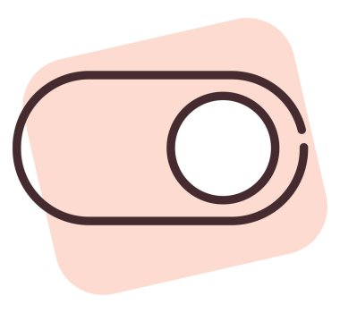 Ui tuşu, illüstrasyon, beyaz arkaplan üzerindeki vektör.