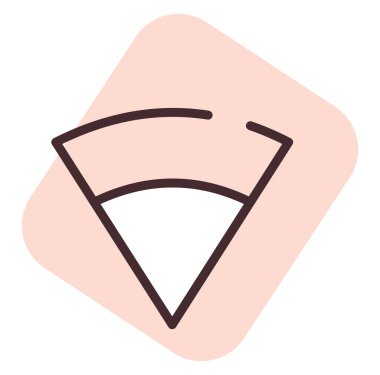 UI kablosuz ağ, illüstrasyon, beyaz arkaplan üzerindeki vektör.