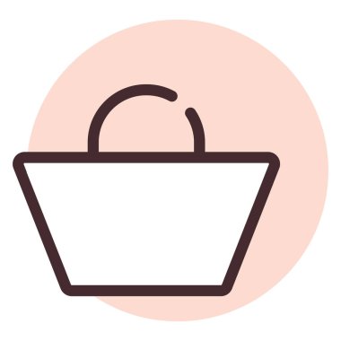 UI Cart, illüstrasyon, beyaz arkaplan üzerindeki vektör.