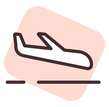 Ui iniş, illüstrasyon, beyaz arkaplan vektörü.