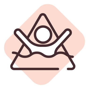 Uyarı işareti: Yüzmek yasak, illüstrasyon, beyaz arkaplan üzerinde vektör.