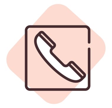 Uyarı işareti Telefon yok, illüstrasyon, beyaz arkaplan üzerinde vektör.