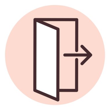 Uyarı işareti girişimi, illüstrasyon, beyaz arkaplan üzerindeki vektör.