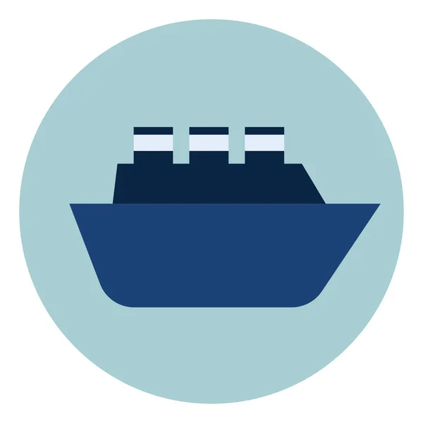 Navire Transport Illustration Vecteur Sur Fond Blanc — Image vectorielle