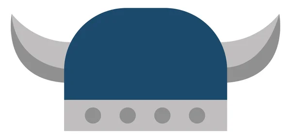 Wikinger Helm Illustration Vektor Auf Weißem Hintergrund — Stockvektor