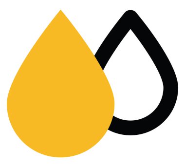 Islak hava, illüstrasyon, beyaz arkaplandaki vektör.