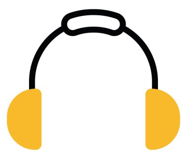 Kış kulak ısıtıcıları, illüstrasyon, beyaz arka planda vektör.