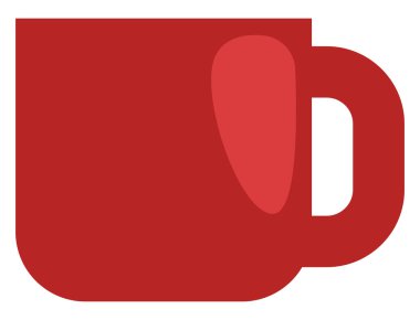 Kızıl kış kupası, illüstrasyon, beyaz arkaplanda vektör.