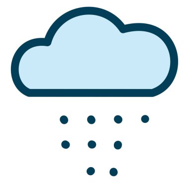 Soğuk kış havası, illüstrasyon, beyaz arka planda vektör..