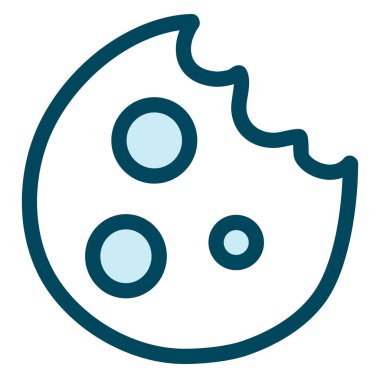 Kış kurabiyesi, illüstrasyon, beyaz arkaplandaki vektör.