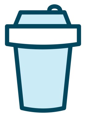 Kış içeceği, illüstrasyon, beyaz arka planda vektör..