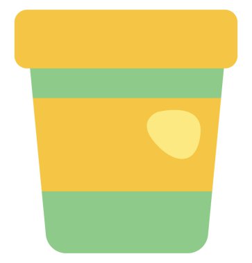 İşyeri kahvesi, illüstrasyon, beyaz arka planda vektör..