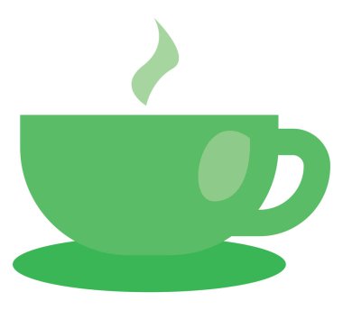 İş yeri kahve fincanı, illüstrasyon, beyaz arka planda vektör..