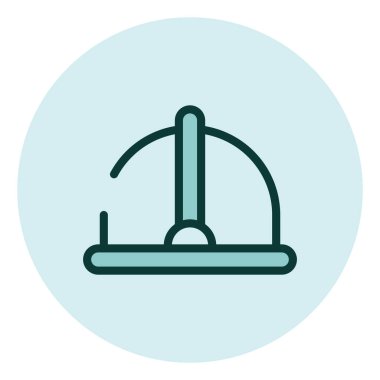 Beyaz arka planda akademik disiplin mimarisi, illüstrasyon, vektör.