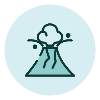 Akademik disiplin jeoloji, illüstrasyon, beyaz arkaplan üzerindeki vektör.