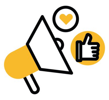 Sosyal reklamlar, illüstrasyon, beyaz arkaplandaki vektör.