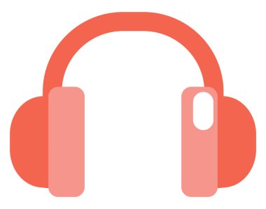 Alet kulaklığı, illüstrasyon, beyaz arkaplan üzerindeki vektör.