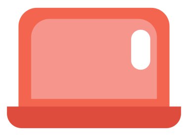 Uygulama dizüstü bilgisayarı, illüstrasyon, beyaz arkaplan üzerindeki vektör.