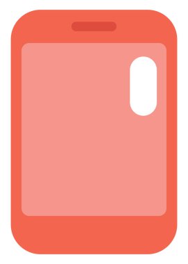 Alet akıllı telefonu, resimleme, beyaz arkaplan üzerindeki vektör.