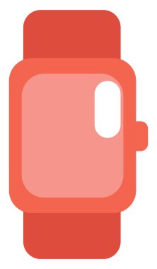 Uygulama akıllı twatch, illüstrasyon, beyaz arkaplanda vektör.