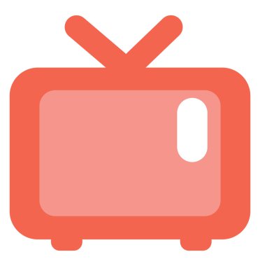 Alet TV, illüstrasyon, beyaz arkaplan üzerindeki vektör.