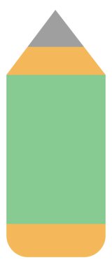 Sanat kalemi, illüstrasyon, beyaz arkaplandaki vektör.