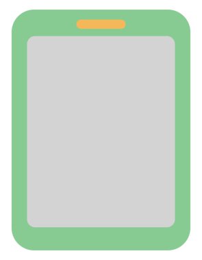 Sanat telefonu, illüstrasyon, beyaz arkaplandaki vektör.