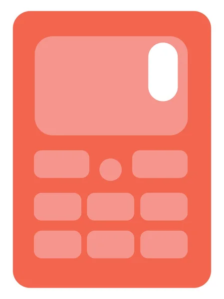 Прилад Мобільний Телефон Ілюстрація Вектор Білому Тлі — стоковий вектор