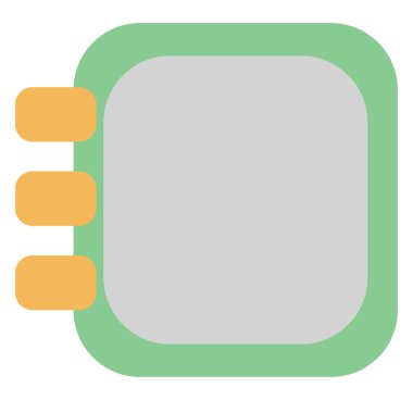 Sanat kitabı, illüstrasyon, beyaz arkaplandaki vektör.