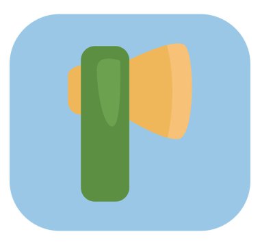 Kamp baltası, illüstrasyon, beyaz arkaplandaki vektör.