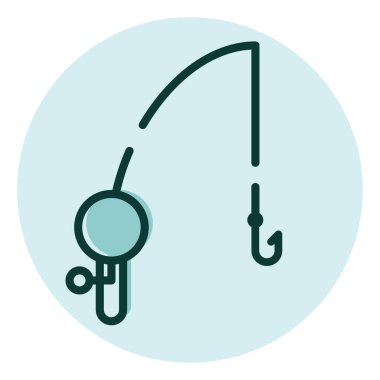 Kamp oltası, illüstrasyon, beyaz arka planda vektör..