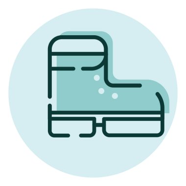 Kamp ayakkabısı, illüstrasyon, beyaz arka planda vektör..