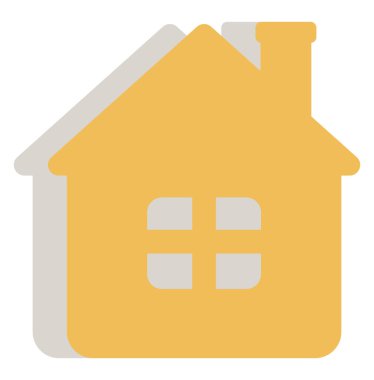 Şehir evi, illüstrasyon, beyaz arkaplandaki vektör.