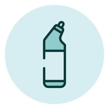 Tuvalet jeli, illüstrasyon, beyaz arka planda vektör temizleme.