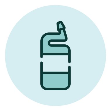 Tuvalet jeli, illüstrasyon, beyaz arkaplandaki vektör.