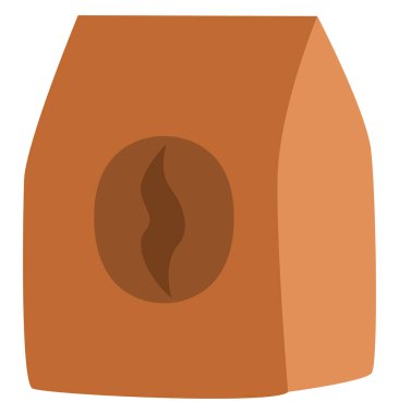 Kahve çekirdekleri, illüstrasyon, beyaz arka planda vektör..