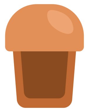 Paket kahve, illüstrasyon, beyaz arka planda vektör..