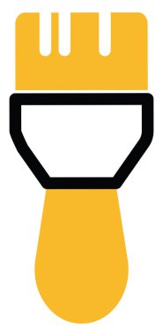 Yapı fırçası, illüstrasyon, beyaz arkaplan üzerindeki vektör.