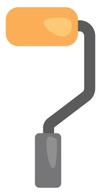 Yapı silindiri, illüstrasyon, beyaz arkaplan üzerindeki vektör.