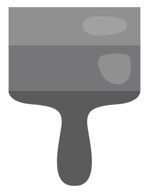 Geniş macun bıçağı, illüstrasyon, beyaz arkaplan üzerindeki vektör.