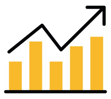 Veri analizi, illüstrasyon, beyaz arkaplan üzerindeki vektör.