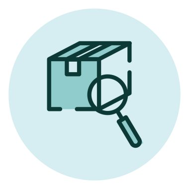 Teslimat araması, illüstrasyon, beyaz arkaplan üzerindeki vektör.